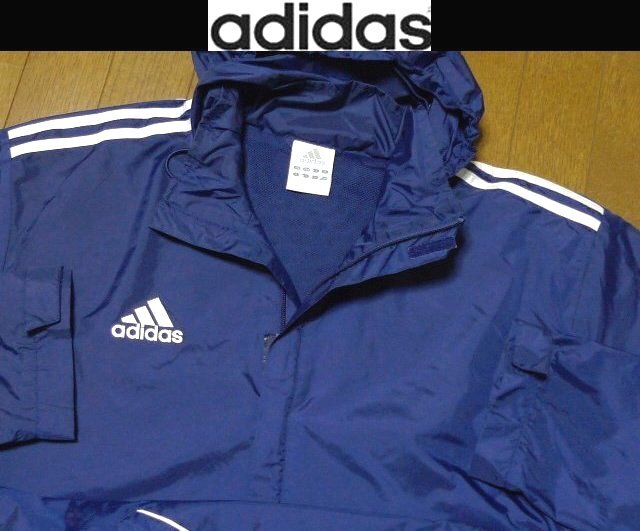 3L-4L・2XL-3XL日本サイズ位【セール!送料無料】超希少 アディダス USA限定3本ラインモデル1点物 美品 防風撥水 パーカー ジャケット拍卖