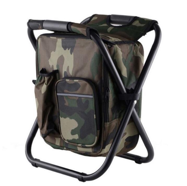 アウトドア リュックチェア 折りたたみ 椅子 リュックサック 保冷バッグ 保温 お釣り 運動会 キャンプ 旅行用 迷彩柄拍卖