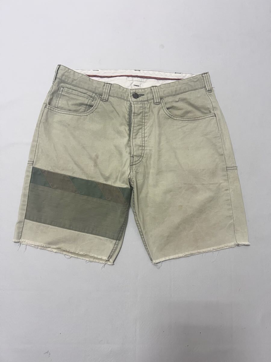 ナスングワム nasngwam パッチワーク カットオフ ショートパンツ ショーツ 拍卖