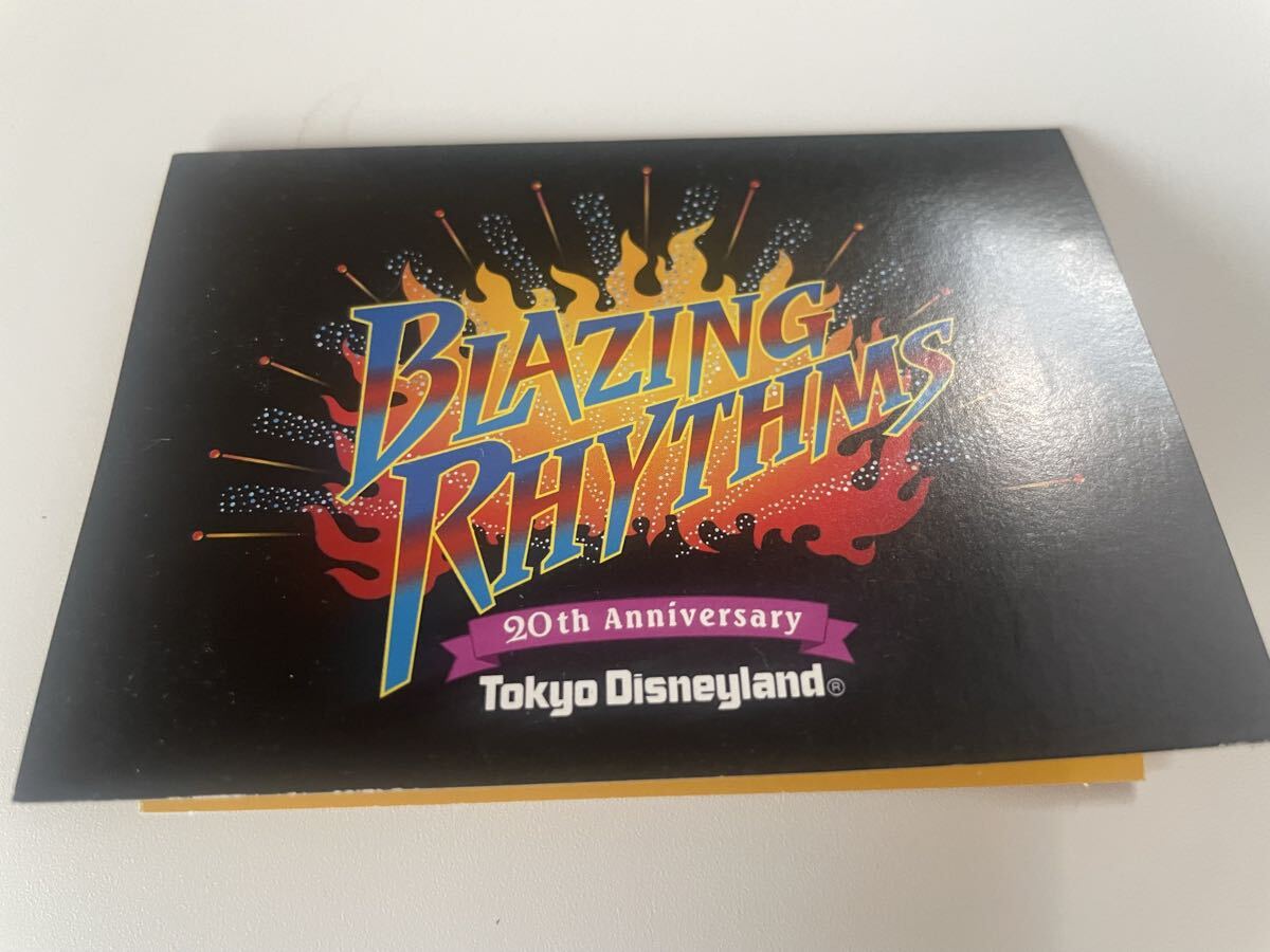 東京ディズニーランド TDR TDL ブレイジングリズム テレホンカード 未使用品 台紙付き 20周年 ミッキーマウス レア拍卖