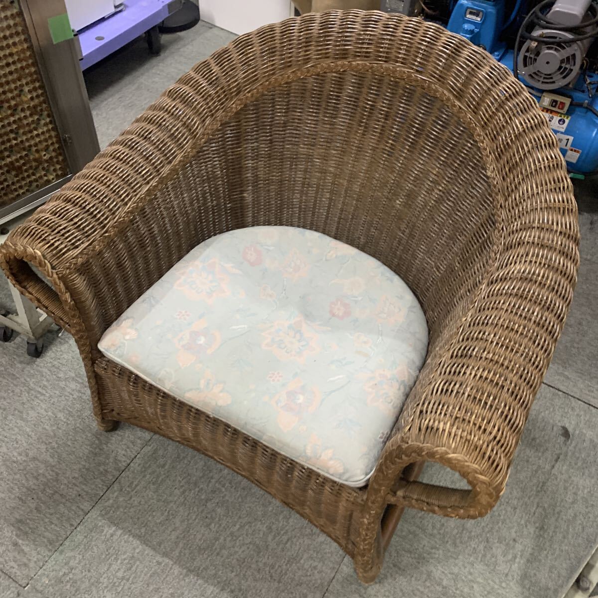 アンティーク ラタンチェア ラタン 籐 リゾート ヴィンテージ 椅子 イス 西洋 座椅子 チェア 一人掛けソファ 格安売り切り拍卖