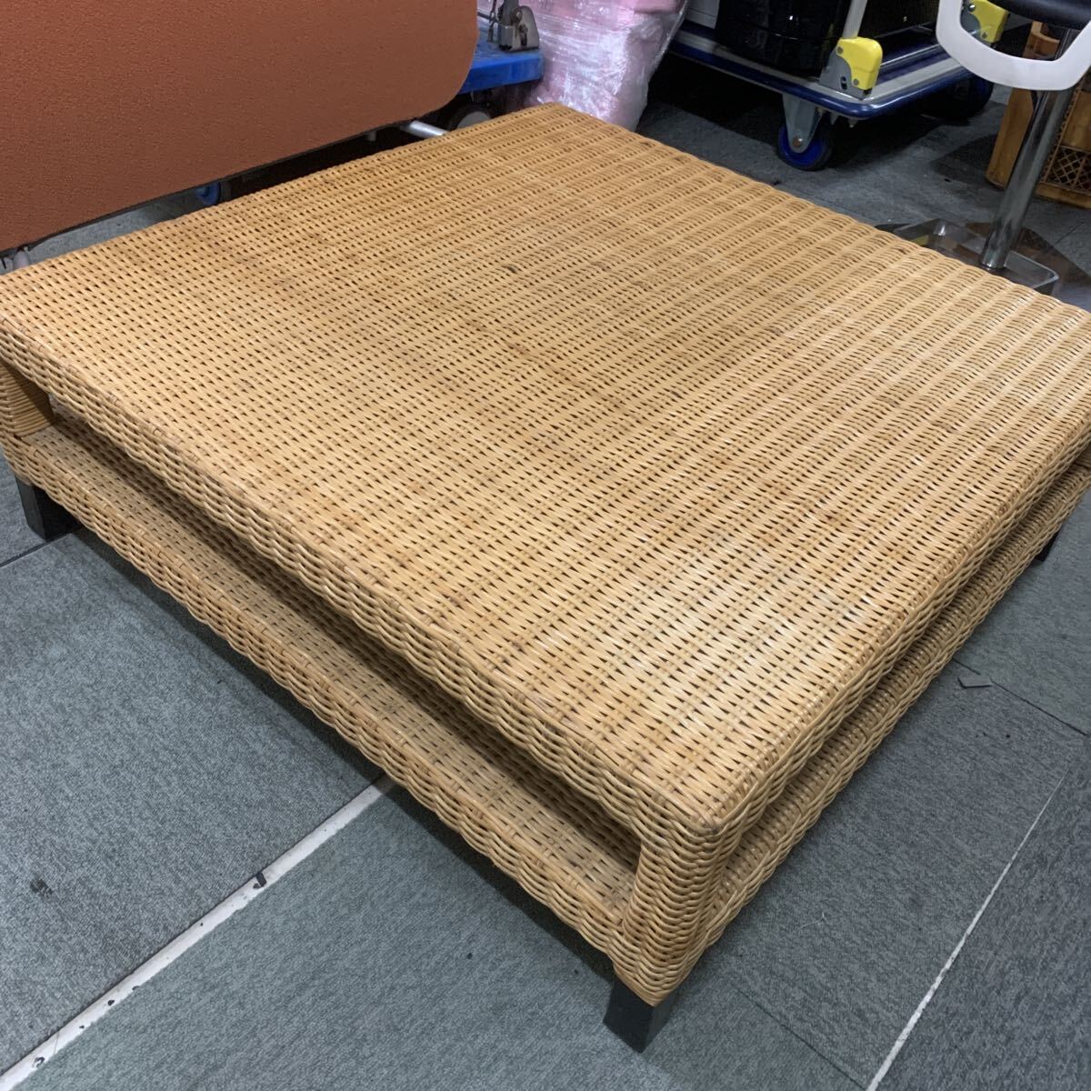 ダイニングテーブル 机 ラタン 籐 おしゃれ 北欧 モダン チーク 無垢材 リビング 新生活 一人暮らし インテリア 格安売り切り拍卖