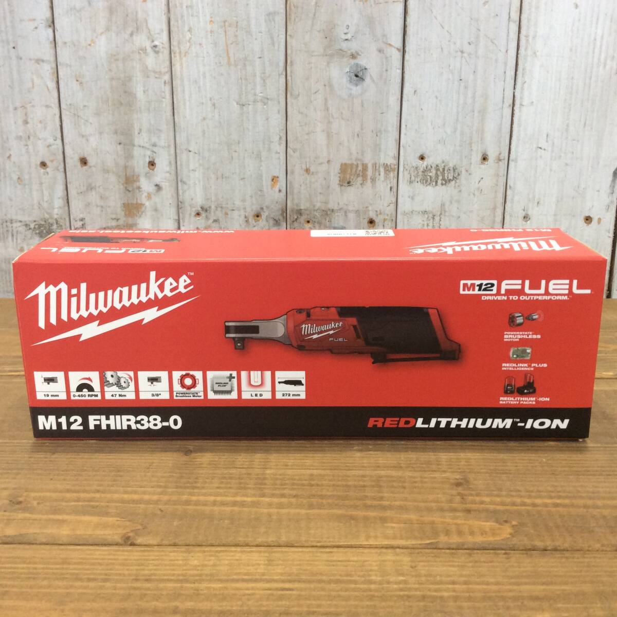 【AH-12357】未使用品 Milwaukee ミルウォーキー 3/8インチハイスピードラチェットレンチ M12 FHIR38-0 JP拍卖
