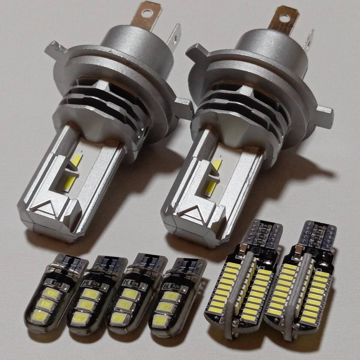 最強!キャラバン NV350 E24 E25 E26 超爆光! H4 LED ZESヘッドライト バックランプ ナンバー灯 ポジション 8個セット /h4/72/6拍卖