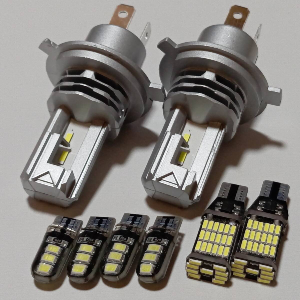 最強!ミラ ジーノ H11.3~ L700S 710S L650 660S 超爆光! H4 LED ZESヘッドライト バックランプ ナンバー灯 ポジション 8個 /h4/45/6拍卖