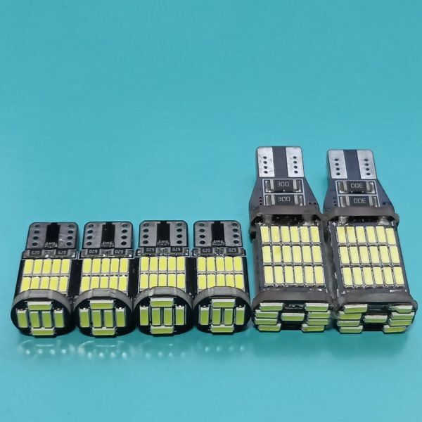 ハイゼットカーゴ S321V S331V S700V S710V 爆光!LED ポジション球 スモール バックランプ ナンバー灯 6個セット T10 T16 ホワイト /45/26拍卖