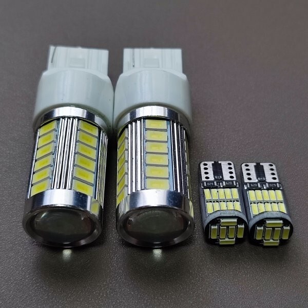 超爆光!bB NCP3#系 バックランプ ポジション球 T20 T10 LED 4個セット ホワイト トヨタ /33/26拍卖