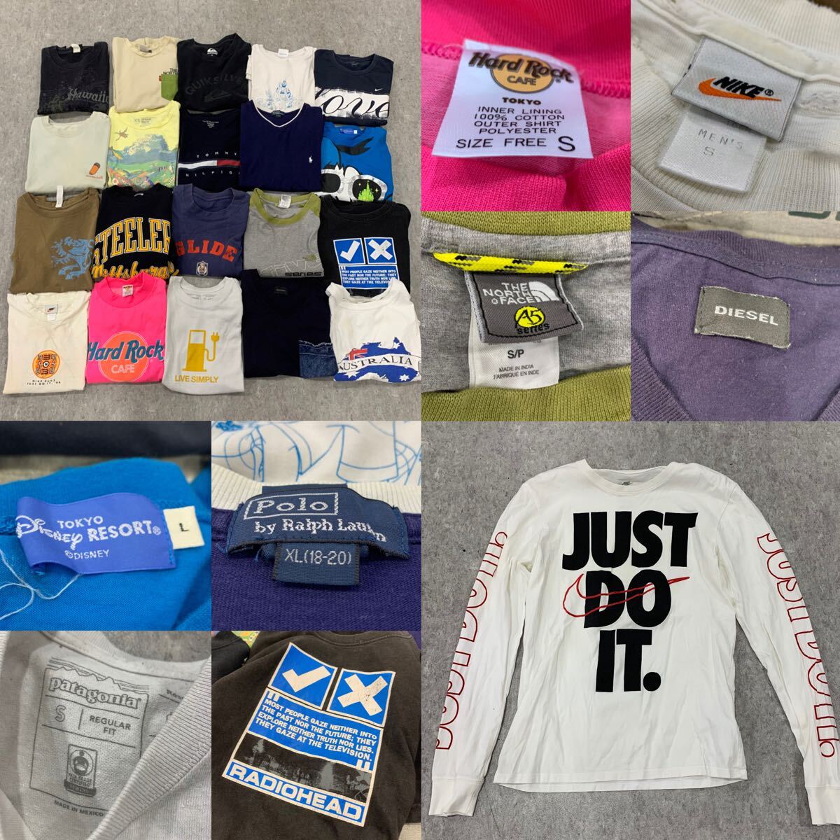 スポーツ アウトドア アメカジ Tシャツ 21枚 まとめ売り ナイキ パタゴニア ノースフェイス ラルフローレン トミー ユニセックス S相当拍卖