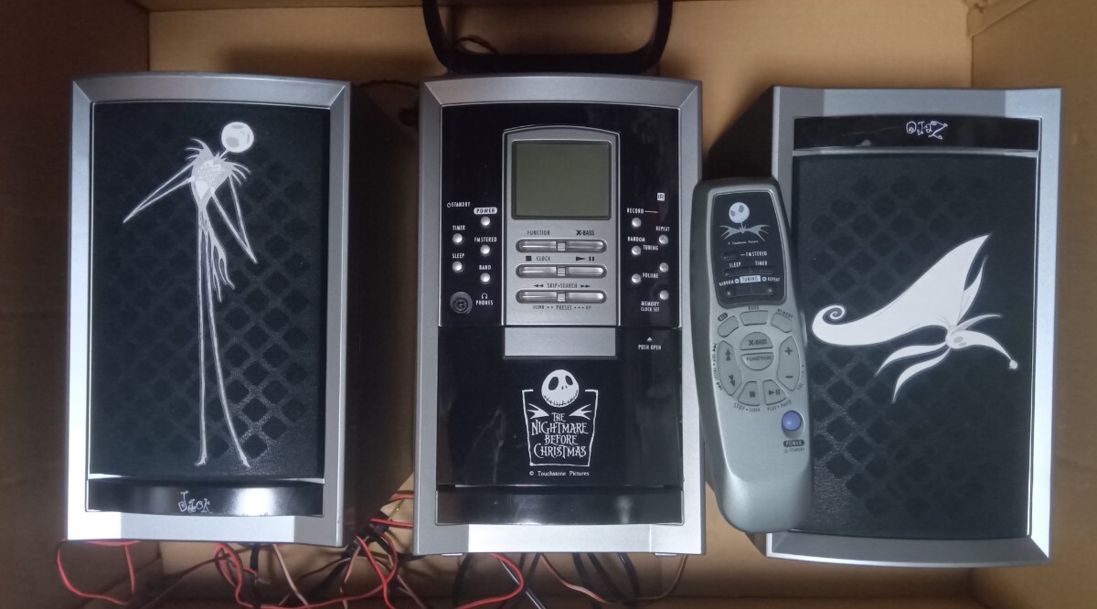 ナイトメア ビフォア クリスマス CDコンポ カセット ラジオ ティム・バートン Nightmare Before Christmas オーディオ 拍卖