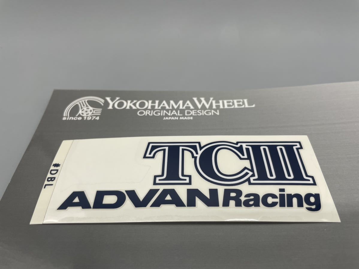 ■■■⑮在庫有すぐ発送 絶版品 希少 即納 ヨコハマ正規品 TC3 TCⅢ ダークブルー リペアスポークステッカー アドバンホイール 1枚拍卖