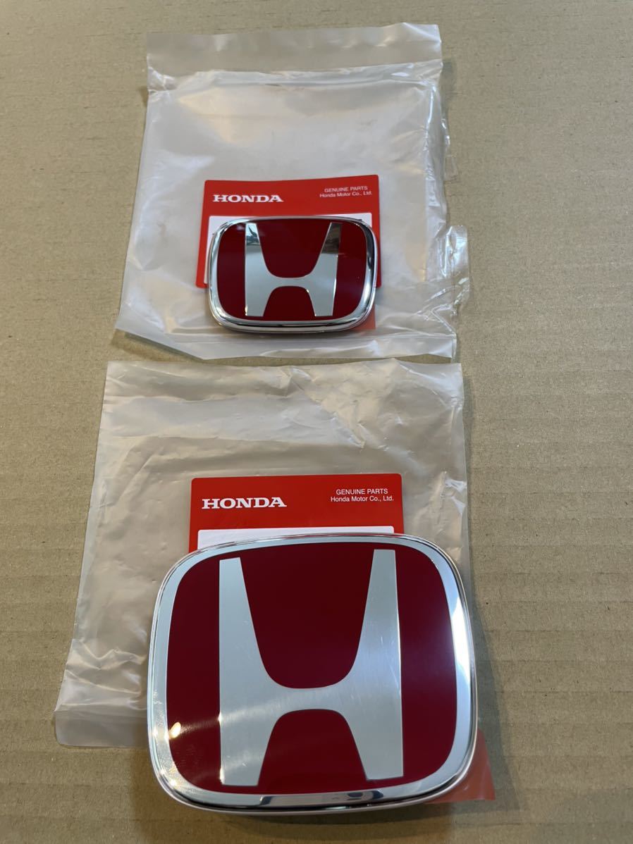 ■■■即決 正規品 純正品 S660 タイプR エンブレム 前後セット JW5 レッドレンブレム 純正流用でバッチリ拍卖