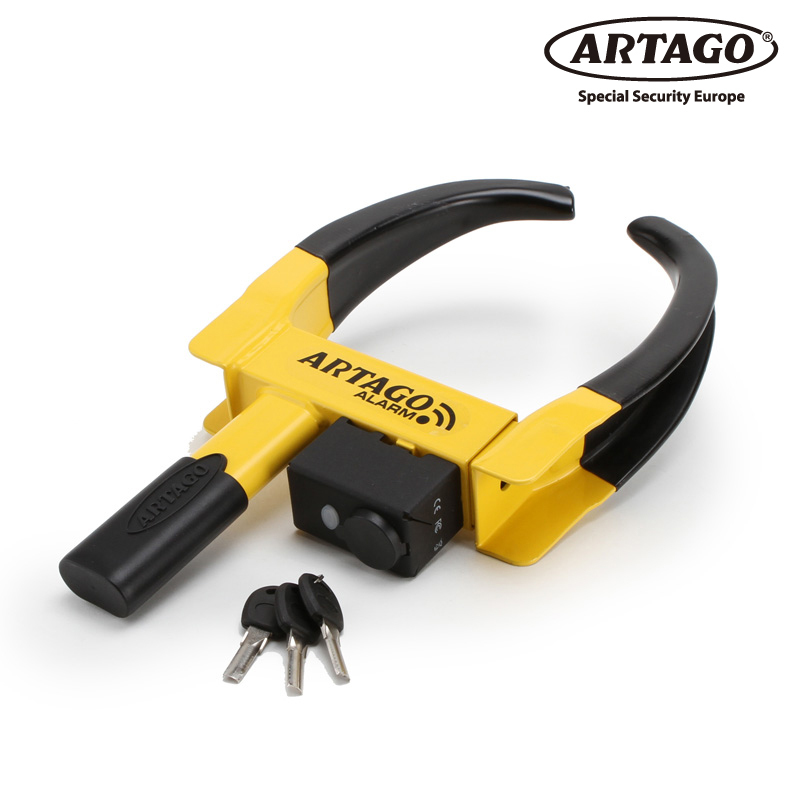 ARTAGO AUTO ART872 ALARM WHEEL CLAMP アラーム付きホイール ロック アルタゴ 自動車 汎用 セキュリティ 防犯 盗難防止 鍵拍卖