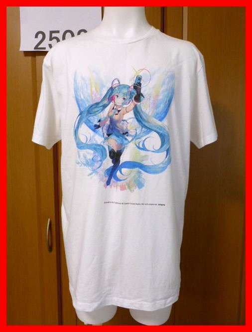 送料無料★初音ミク「RICOH THETA SC Type HATSUNE MIKU」TシャツL ホワイト リコー全天球カメラ発売記念 fuzichoco 超激レア入手困難拍卖