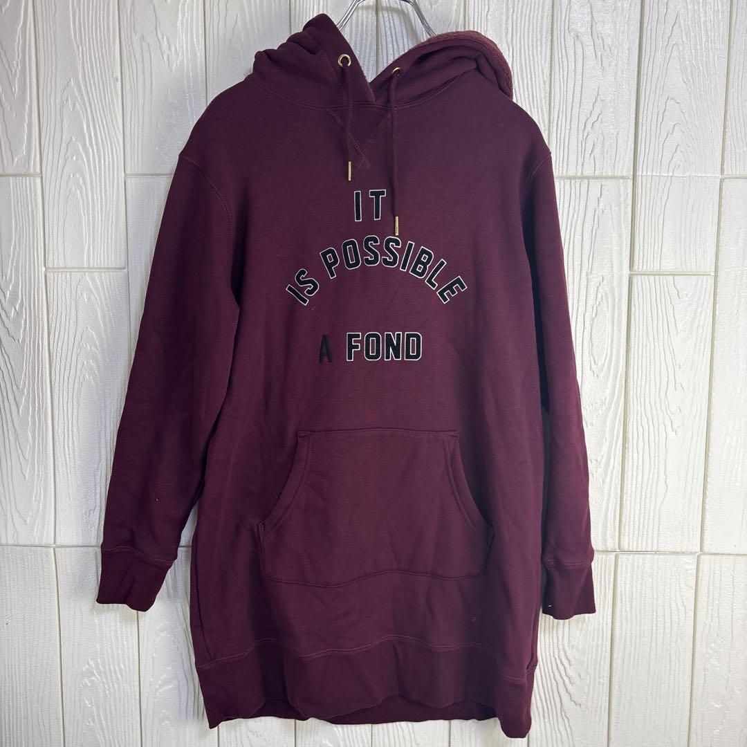 BACK NUMBER ボルドー M パーカー オーバーサイズ拍卖