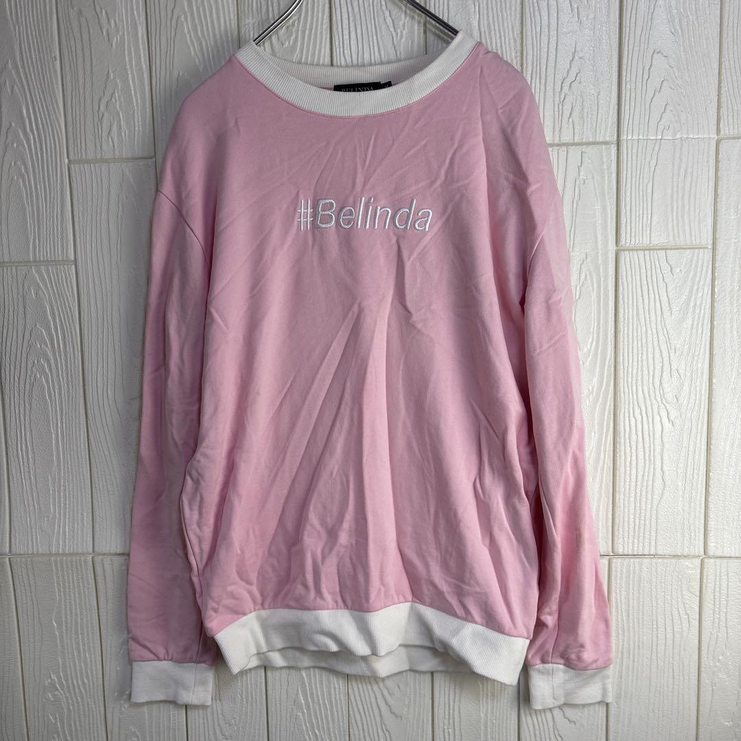 BELINDA ピンク トレーナー M オーバーサイズ拍卖