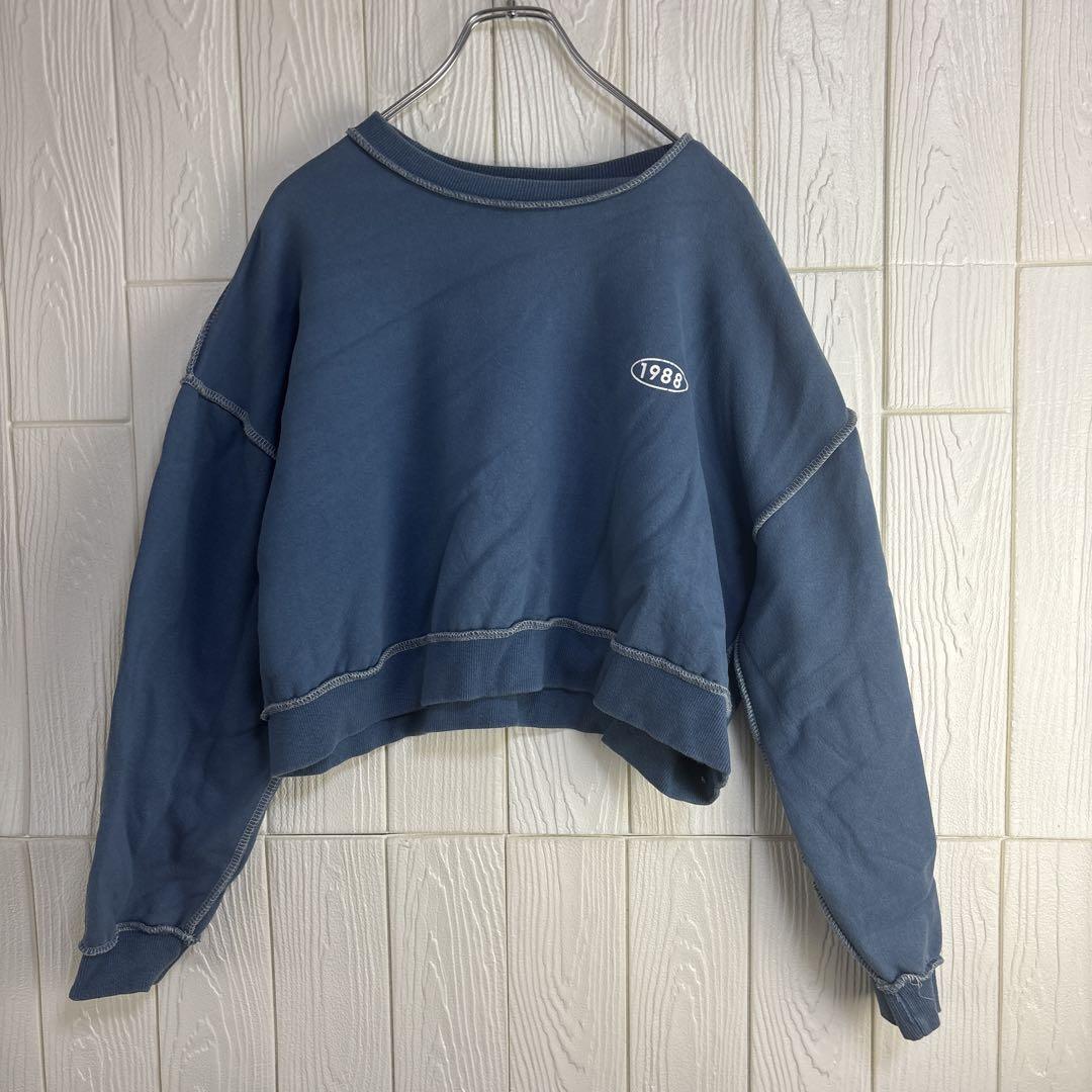 GIRLS RULE クロップドスウェット 1986拍卖