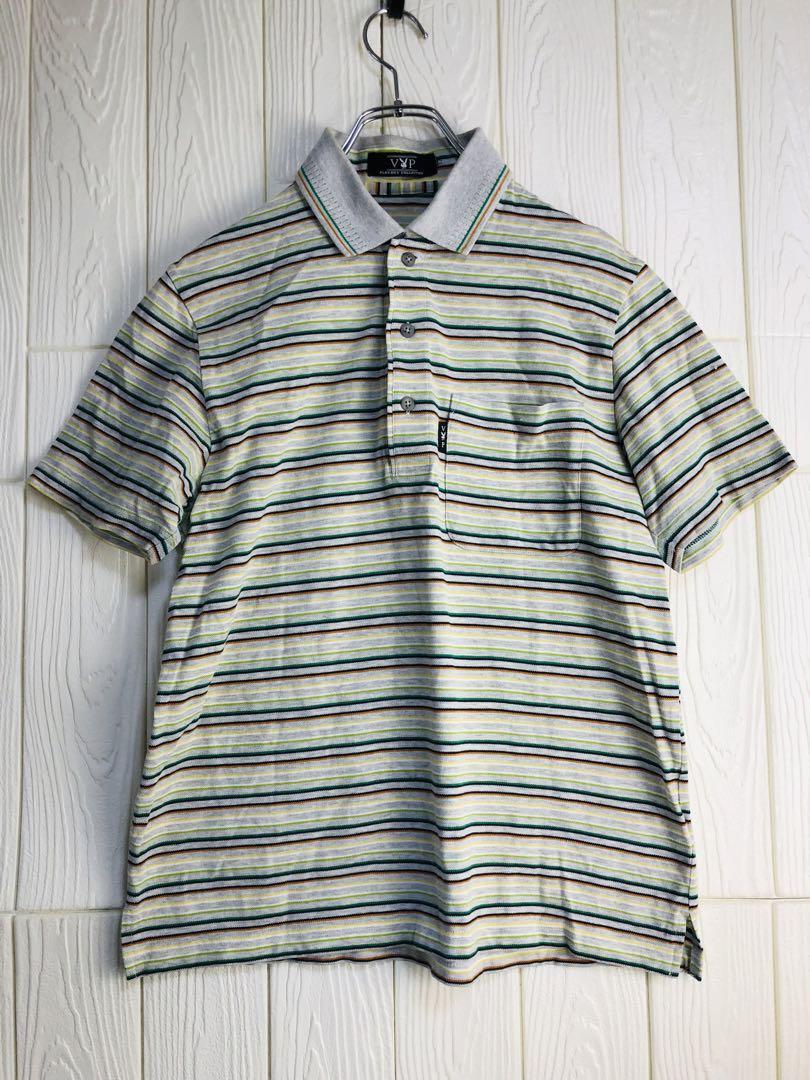 PLAYBOY ストライプ ポロシャツ 34cm/53cm拍卖