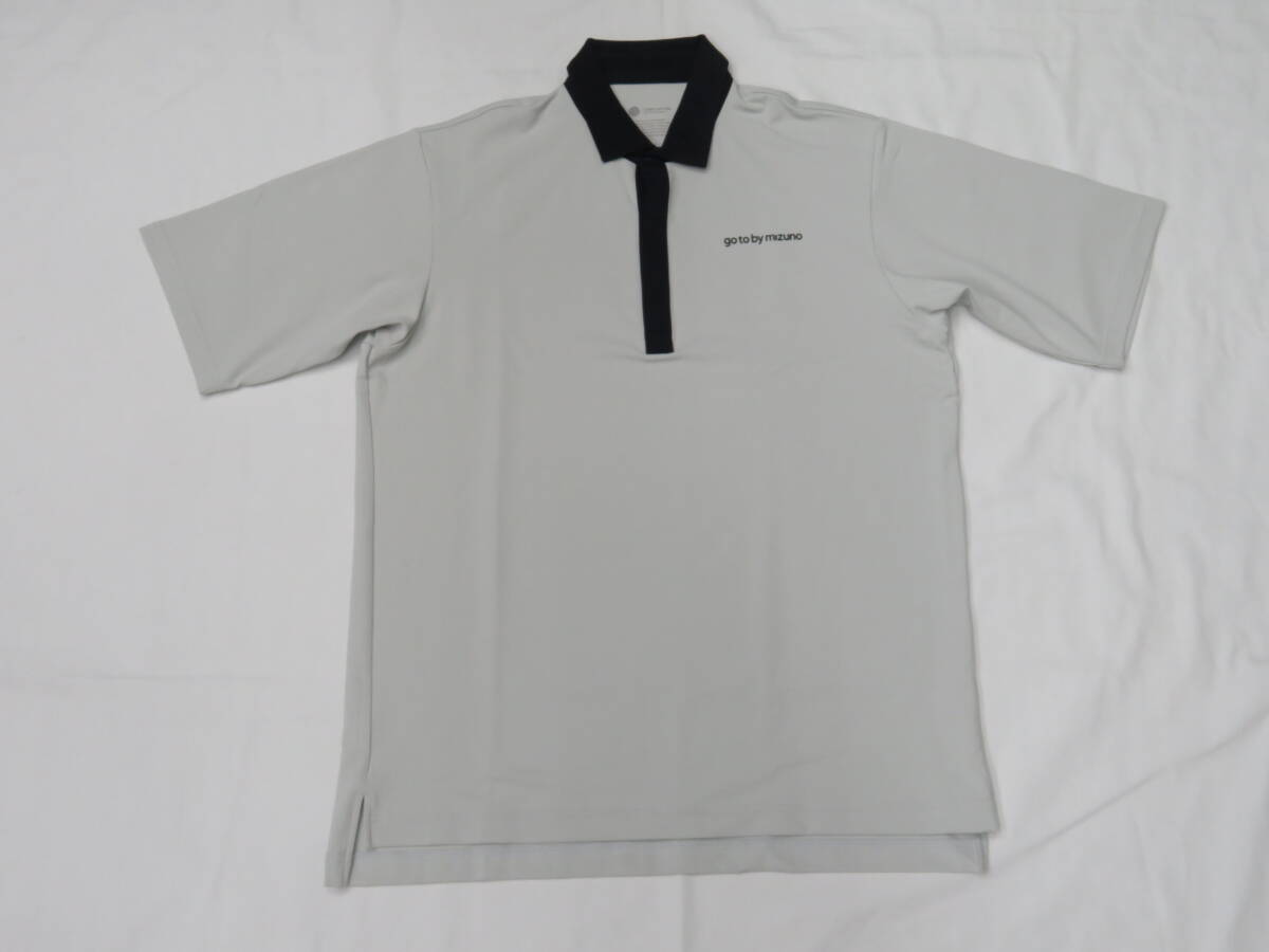 638 ミズノ 3Dメッシュストレッチポロシャツ ベイパーグレー(L)拍卖