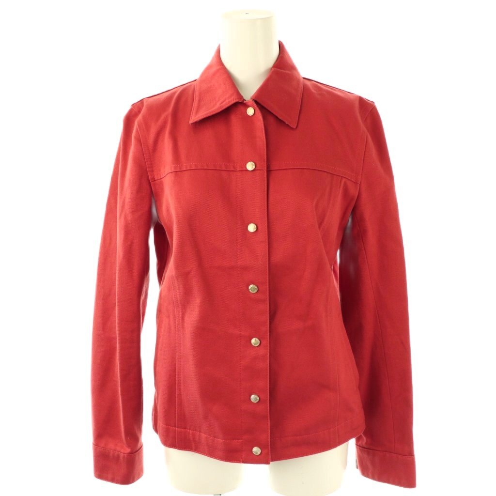 バーバリーブルーレーベル BURBERRY BLUE LABEL 長袖ジャケット 38 レッド /DO ■OS レディース拍卖