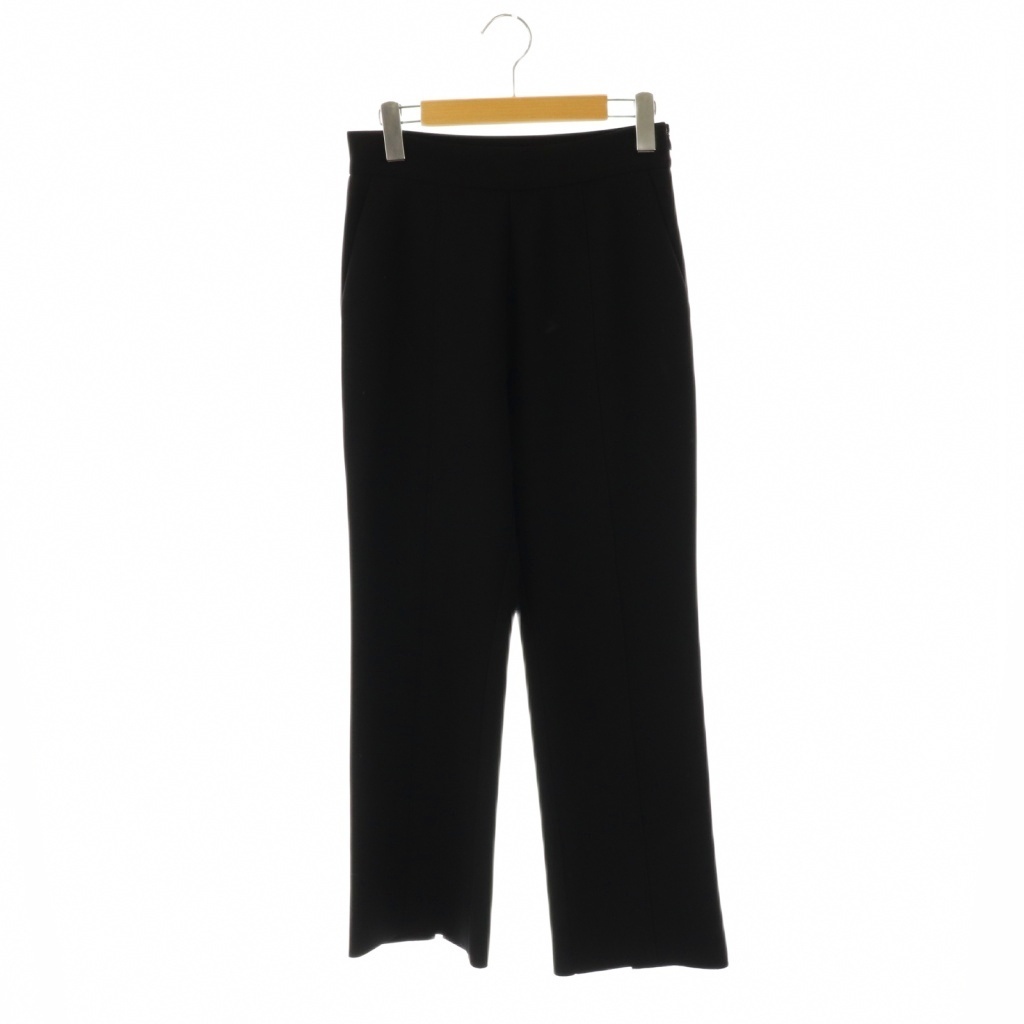 ジャーナルスタンダード JOURNAL STANDARD クレープストレッチラインパンツ スラックス センタープレス 36 黒 ブラック拍卖