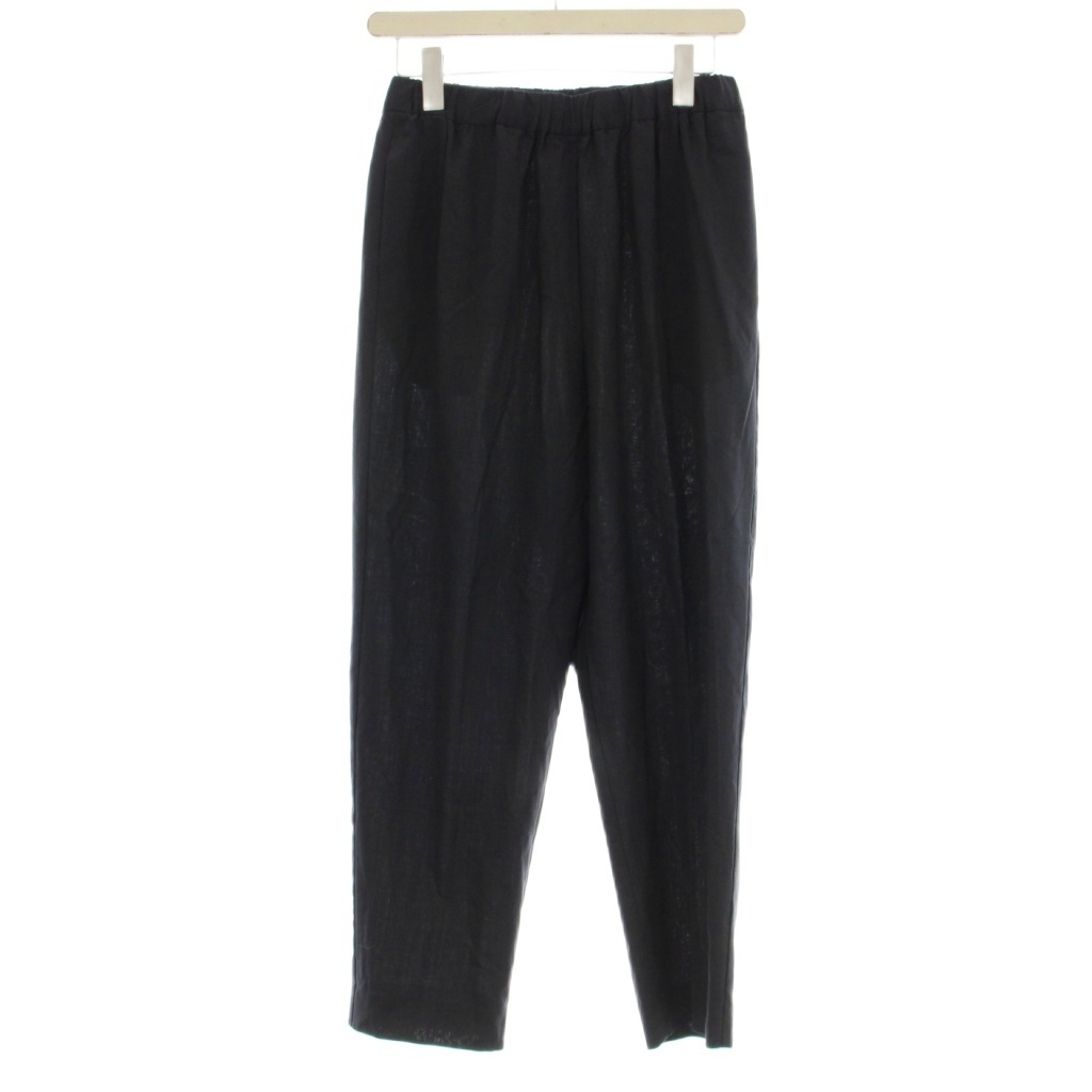 ギャルリーヴィー GALERIE VIE トゥモローランド イージーパンツ 無地 36 紺 ネイビー 23-04-04-04101 310034 R-01 /OR レディース拍卖