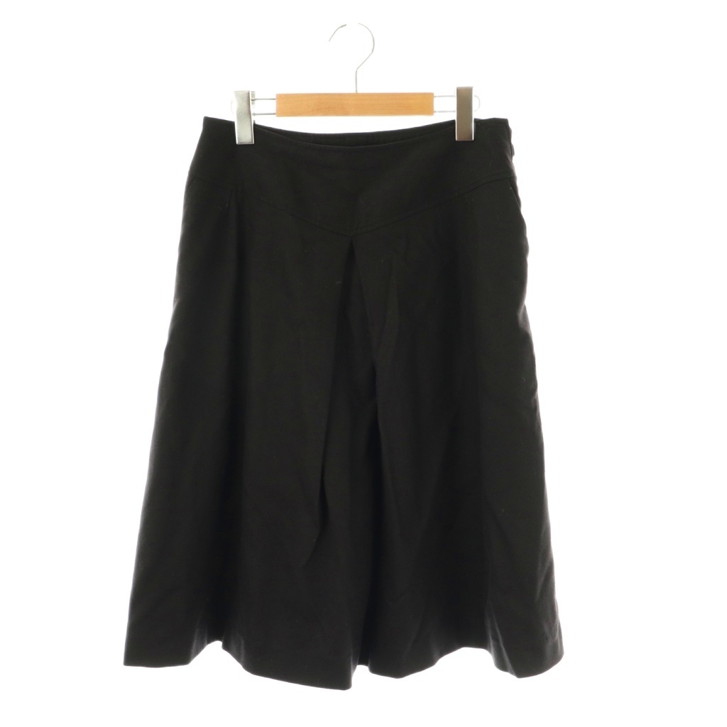 マーガレットハウエル MARGARET HOWELL ウール混 スカート 膝丈 3 ブラック /HK ■OS レディース拍卖