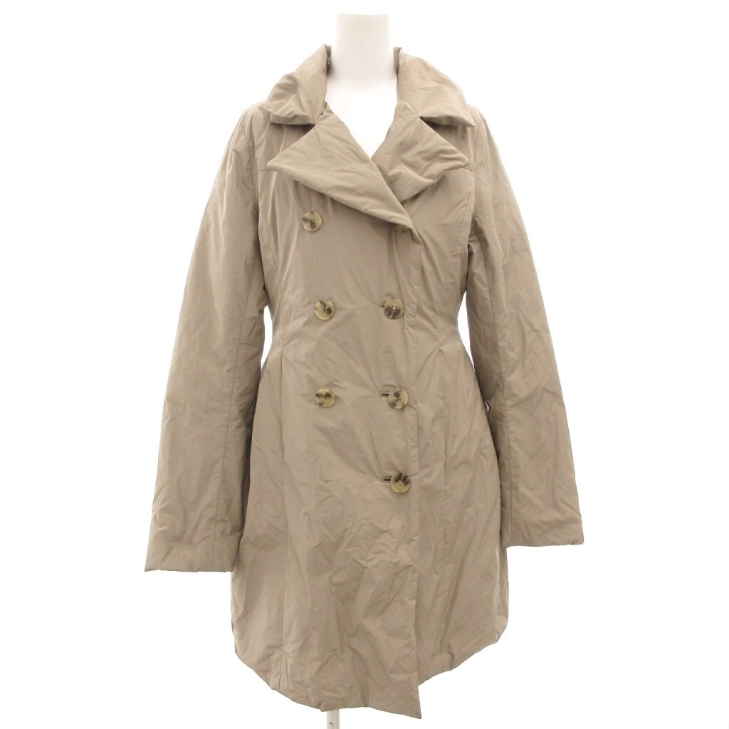 セオリー Theory ダウンコート ロング ダブル S ベージュ /GV ■GY19 レディース拍卖