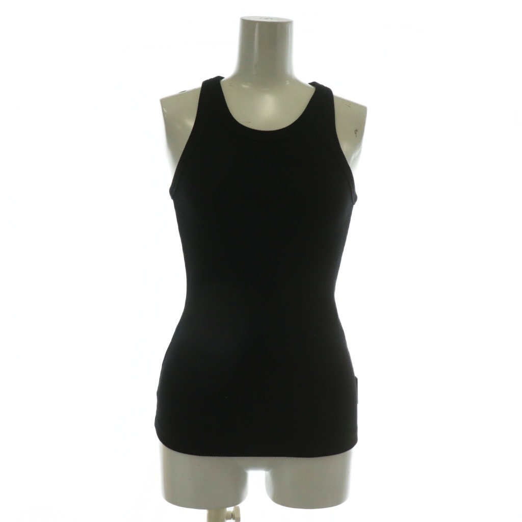 マークジェイコブス MARC JACOBS タンクトップ アメスリタンク ノースリーブ ロゴ プリント XS 黒 ブラック /XZ レディース拍卖