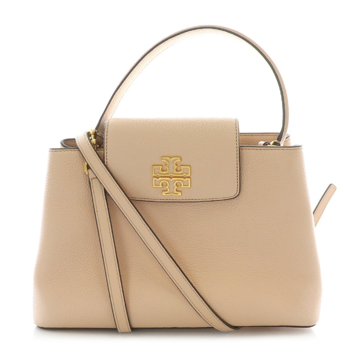 トリーバーチ TORY BURCH ハンドバッグ ショルダーバッグ 2WAY レザー 皮革 ロゴ メタルパーツ ピンク 金 ゴールド拍卖