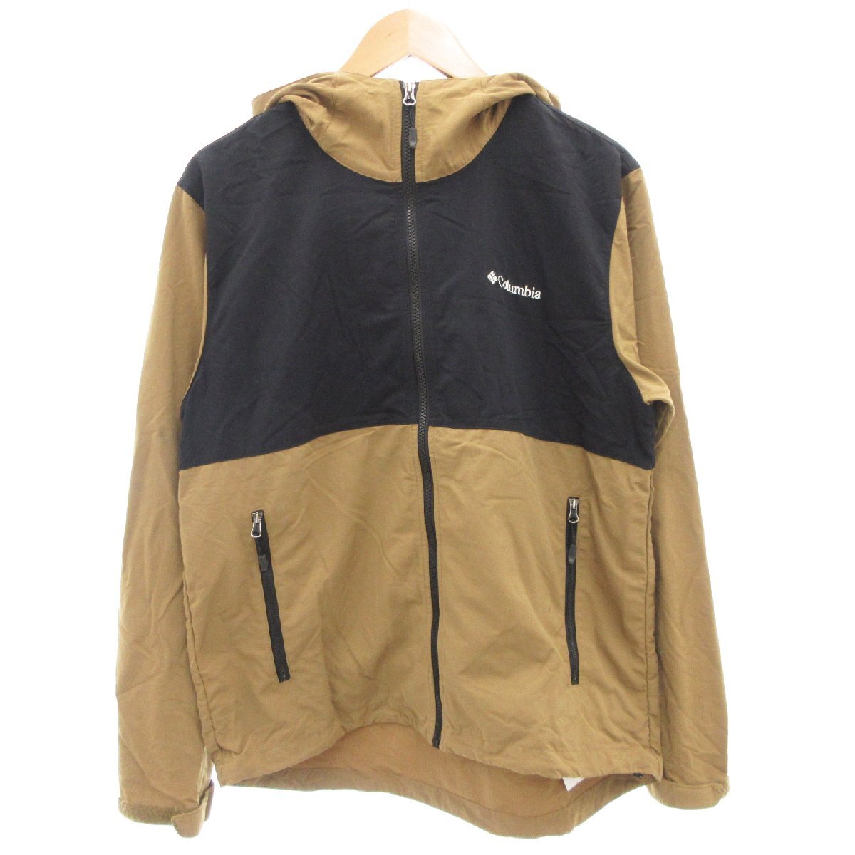 コロンビア Columbia ヴィッザボナ パス II マウンテンパーカー ナイロンジャケット ジップアップ ロゴ刺繍 M 茶 ブラウン拍卖