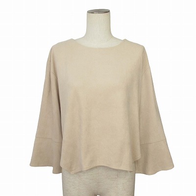 アーバンリサーチ URBAN RESEARCH カットソー プルオーバー フェイクスエード F ベージュ レディース拍卖