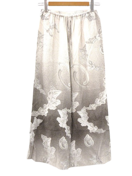 デプレ DES PRES トゥモローランド バロックデコプリント ドローストリングパンツ 34 グレー系 2024SS ボトムス レーヨン レディース拍卖