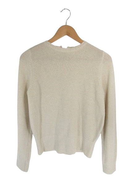 ロペ ROPE プルオーバー ニット 長袖 ラメ 無地 ベージュ サイズ38 QQQ レディース拍卖