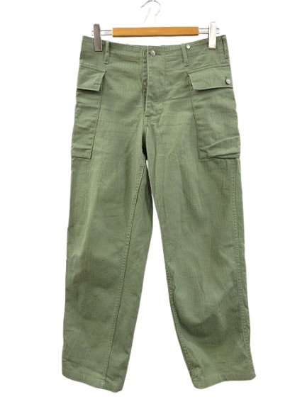ロッキーフィールド ROCKYFIELD U.S.ARMYタイプ M43 トラウザーズパンツ カーゴパンツ HBT 13スター オリーブ 30 メンズ拍卖