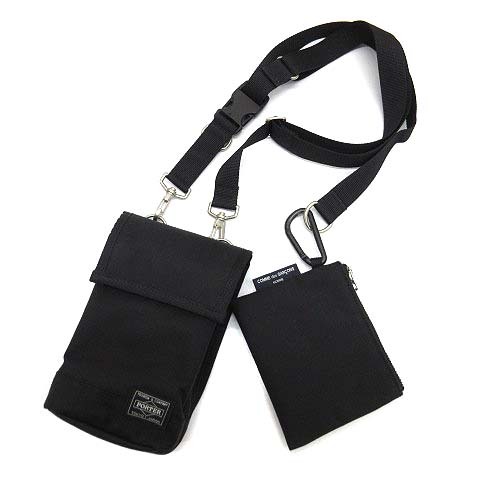 コムデギャルソンオム COMME des GARCONS HOMME ポーター PORTER コラボ ショルダーバッグ ポーチ HN-K201-051 2024AW ブラック 黒拍卖