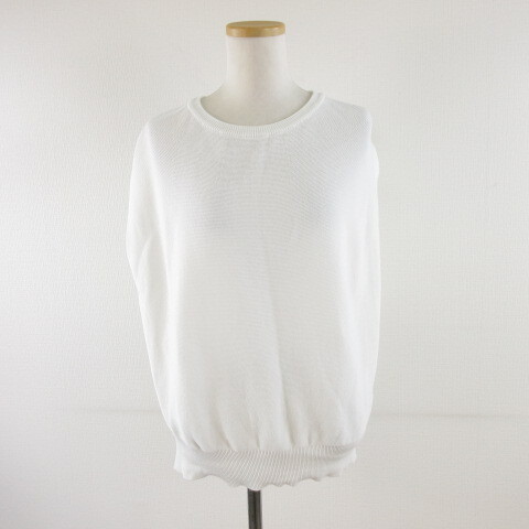 ロペ ROPE サマーニット フレンチスリーブ 白 38 *A656 レディース拍卖