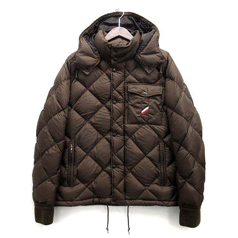 モンクレール MONCLER レイモンド RAYMOND キルティング ダウン ジャケット フード付き ブラウン 茶 3 メンズ拍卖