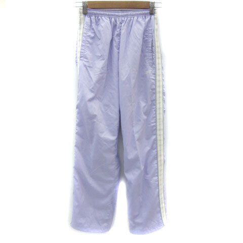 リーボック Reebok スポーツウェア ストレートパンツ ロング丈 ライン M ライトパープル 薄紫 /YM9 レディース拍卖