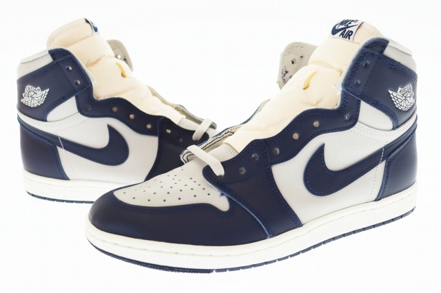 ナイキ NIKE AIR JORDAN 1 HIGH 85 Georgetown エアジョーダン1 ハイ 85 ジョージタウン BQ4422-400 28.5 ネイビー ブランド古着ベクトル拍卖
