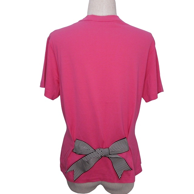 ランバン LANVIN 半袖 Tシャツ カットソー バックリボン S ピンク k24311 0811 レディース拍卖