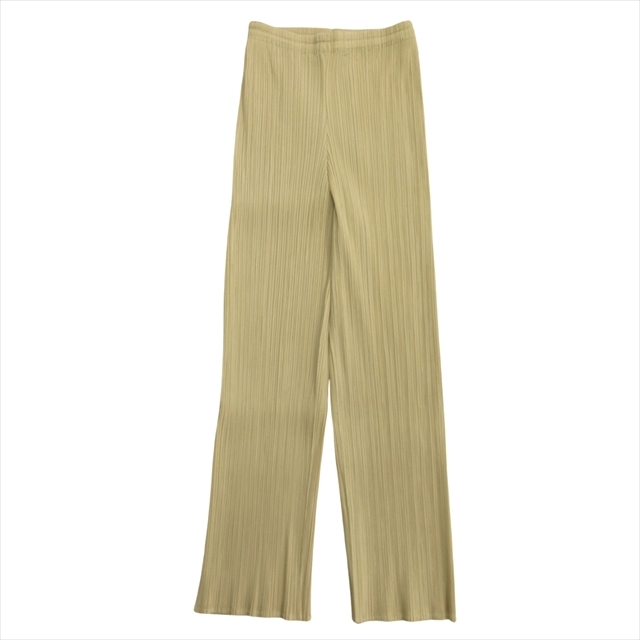 00aw プリーツプリーズ PLEATS PLEASE プリーツ加工 パンツ スラックス イージー イッセイミヤケ ヴィンテージ 1 ベージュ レディース◆8拍卖