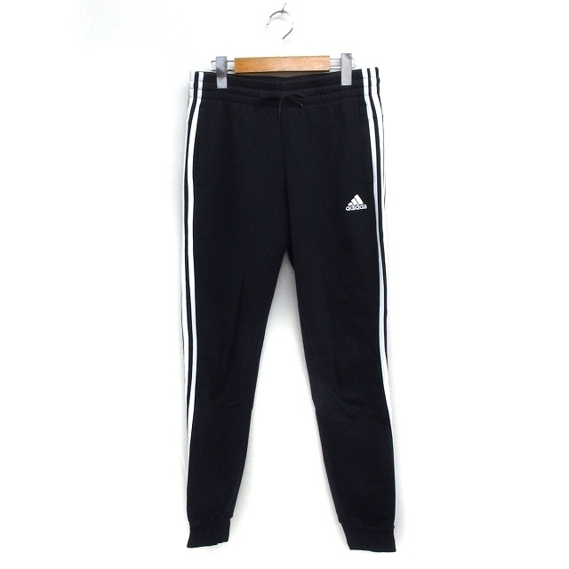 アディダス adidas 国内正規品 ジャージ パンツ スリーストライプス ロング OT ブラック 黒 /FT11 レディース拍卖