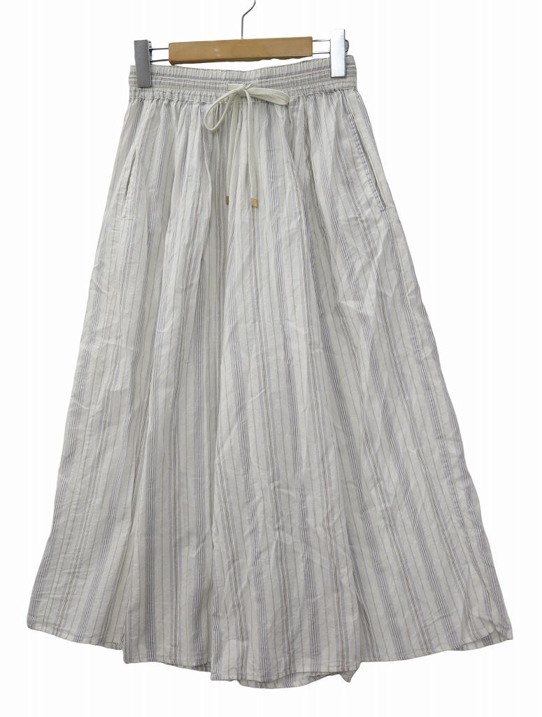 イッカ ikka イージ ストライプ キュロットパンツ S LIGHTBLUE/WHITE(ライトブルー/ホワイト) 春夏 レディース拍卖