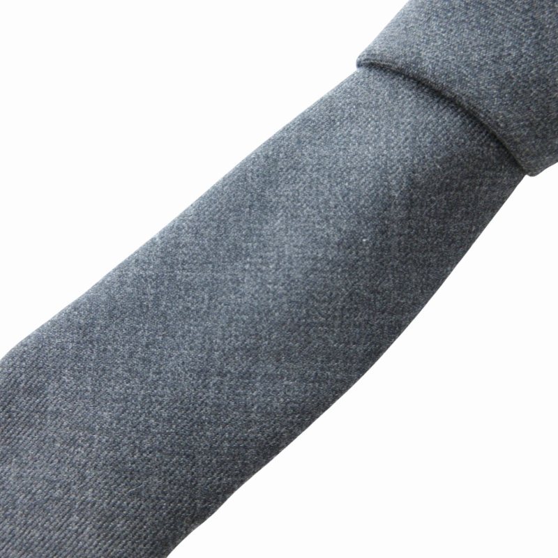 トムブラウン THOM BROWNE ナロータイ ネクタイ 裏地 トリコロール グレー 0811 メンズ拍卖