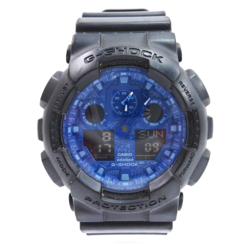 カシオジーショック CASIO G-SHOCK GA-100 SERIES 腕時計 デジアナ クォーツ デイト GA-100BP-1AJF メンズ拍卖
