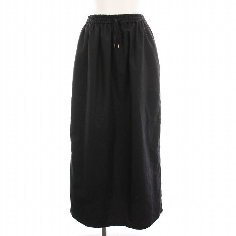ジャーナルスタンダードレサージュ journal standard L'essage 24SS エクセルテックイージーマキシスカート ロング 黒 24060370030120拍卖