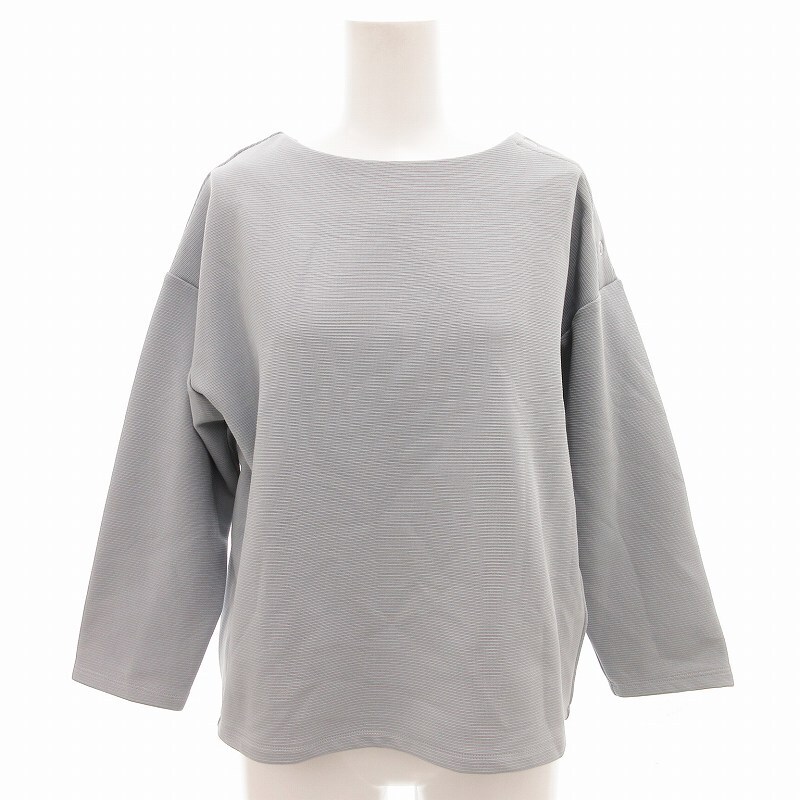 ユナイテッドアローズ A DAY IN THE LIFE UNITED ARROWS カットソー ショルダーボタン 七分袖 グレー /FF ■MET1 レディース拍卖