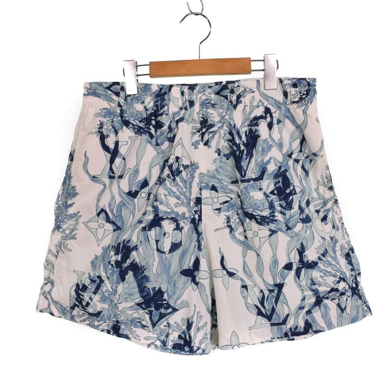 ルイヴィトン LOUIS VUITTON 23AW モノグラム グラフィック ショートパンツ 総柄 L 白 ホワイト RM232M ZP7 HPW02W ☆AA★ メンズ拍卖