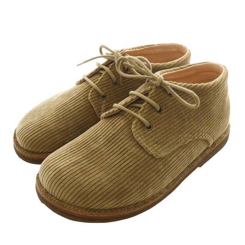 未使用品 UNDERCOVER × Astorflex コーデュロイセンターシームシューズ ドレスシューズ ロゴ M 26~26.5cm ベージュ UCZ4F01-2拍卖