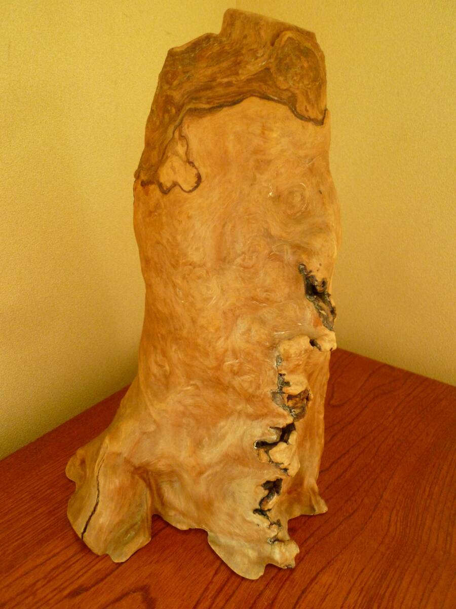 【即決・天然木】 木製 置物 インテリア オブジェアート インテリア ディスプレイ 花瓶 花器 丸太 オブジェ 置物 生花 和 モダン 骨董品拍卖